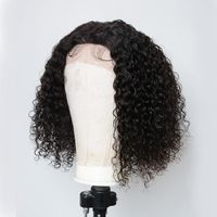 Wholesale Lace Wigs Seductive x4 Front Curly Human Hair Virgin Light Gray White Blonde