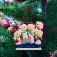 Wholesale Christmas Decorations Personalized Family Snowman Ornament Xmas Tree Bauble Home Party Year Noel Ornamentfamily Holiday
