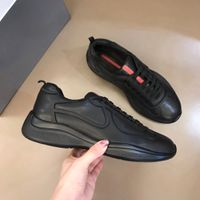 Wholesale Men s leather texture is delicate and shiny shoes high quality luxury designer brand Calfskin minimal sneaker leather soft comfort