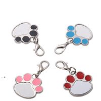 Wholesale NEWSublimation Metal pendant Key Chain for Pet Astrology Dogs Tag Keychain Constellation Horoscopes Keyrings Birthday Gift CCB11905