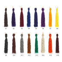 Wholesale Synthetic Wigs High Inch Temperature Silk Wig Multiple Color Choices Afro Crochet Dirty Braid Wigs