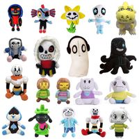 Wholesale 20 Styles Undertale Plush Toy cm Sans Papyrus Ootopus Music Alphys Stuffed Toys Doll for Children Kids Gift