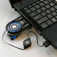 Wholesale Electric Fans USB Portable Mini Laptop Cooling Fan External Exhaust Heatsink Use For