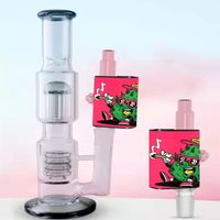 Wholesale Glass Bong Vape Hookahs Smoking Device mAh Battery Concentrate Shatter SOC Tokes Duel Use Wax Vaporizer Electric Dab Rig Starter Kit