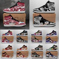 Wholesale High Quality DIY Shoe For Men Women Youth Fashion Designers Anime Carton Sneakers Hip Hop Street D printing Jumpman s Basketball Shoes Trainers