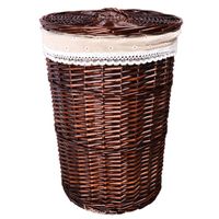 Wholesale Laundry Bags Wicker Rattan Hamper Pot Shop Clothes El Room Towel Bath Woven Storage Basket