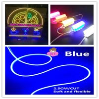 Wholesale Strips V Led Silicone DIY Sign Words Neon Light IP68 Waterproof Flexible Article Lame Blue Party Valentine Strip cm
