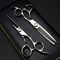 Wholesale Hair Scissors Professional JP c Steel Inch Flower Screw Cutting Haircut Thinning Barber Cut Shears Hairdresser
