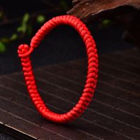 Wholesale Link Chain Style Bracelet For Women Chinese Red Rope Girl Fashion Design Good Luck Female Charm Bangle Tennis Love Gift