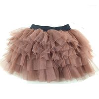 Wholesale Skirts Fashions Girls Brown Tutu Tutus Fluffy Skirt For Baby Years Pettiskirt11