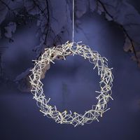 Wholesale Decorative Flowers Wreaths Led Light Cm Diameter Gold Wire Mesh With Warm White Lighting Garlands Decor Accesories For Home