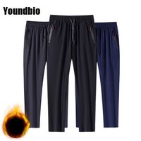 Wholesale Men Plus Fleece Pants Warm Windproof Waterproof Men Trousers Casual Fashion Slim Streetwear Pants Men M XL