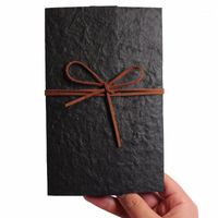 Wholesale Greeting Cards Vintage Black Wedding Invitations With Envelopes Elegant For Unique Theme Rustic Invitation Card Set Of