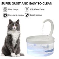 Wholesale 2L Fountain LED Pet Cat Feeder Blue Light USB Powered Automatic Water Dispenser Drink Filter For Cats Dogs Pet Supplier