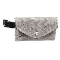 Wholesale woman Luxury rhinton waist belt bag fashion mobile phone bag dual use girdle women fashion fanny packs