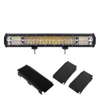 Wholesale 20inch Tri row LED Bar Light w lm movable bracket Waterproof IP68 High power High lumens D Dual colors for Off road x4 Trucks v