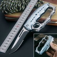 Wholesale Cold Steel Knuckle Tactical knife Quick open Folding Pocket Knife Camping Outdoor Survival Self Defense Tool aluminum handle EDC Tools Collection