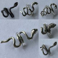 Wholesale mix snake punk cool fit Alloy band rings for women men kinder gifts jewelry