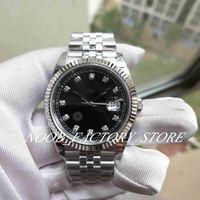 Wholesale Supe Version Watch Factory sells BP Version MM New style Strap Smooth Bezel Wristwatches Automatic Movement Stainless Steel Black Diamond Dial