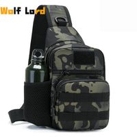 Wholesale Outdoor Bags Portable Molle Military Crossbody Army Camouflage Tactical Shoulder Bag Camping Hunting Bottle Pouch Chest Pack