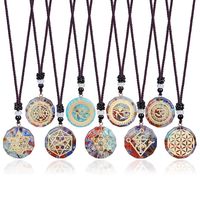 Wholesale Pendant Necklaces Orgonite Sri Yantra Necklace Sacred Geometry Chakra Energy Meditation Jewelry