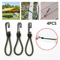 Wholesale Party Favor Tent Nail Strap Outdoor Elastic Bungee Rope Camping Canopy Luggage Stretch Buckle Ground Accessorie