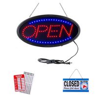 Wholesale Open LED Sign LED Business Opens Signs Include Busines Hours Sign Advertisement Board Electric Display Signe inch Light for Business Walls Window CRESTECH168