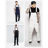 Wholesale Men s Pants European And American Style Denim Overalls Slim Slimming Trousers Micro elastic Fashion Casual Loose High Waist