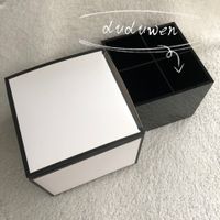 Wholesale fashion grid black Acrylic storage lipsticks holder Make up brush Storage Case Jewelry Organizer gift box