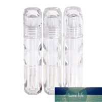 Wholesale 3pcs ml Empty Lip Gloss Tubes Refillable Clear Crystal Lipstick Bottle Plastic Lip Tube With Brush For Women Diy Sample Vials