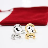 Wholesale Top Quality Classic Love Series Stainless Steel Stud Earring Lovers Cute Earrings For Women Pendientes Brincos Boucle d oreille