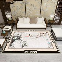 Wholesale Carpets Northern Europe Large Carpet Fully Carpeted Bedroom Dust proof Living Room Sofa Coffee Table Floor Chinese Painting Rug
