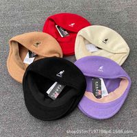 Wholesale Kangol Kangaroo Kangor Wool Beret Xiao Zhanya Same Duck Tongue Hat for Men and Women to Keep Warm