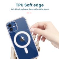 Wholesale Transparent Silicone Magnet Cases for iPhone Pro Max Pro Mini Pro Wireless Charger Magsafing Electroplate Cover