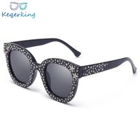 Wholesale Sunglasses Oversize Women Cat Eye Vintage Luxury Rhinestone Glasses Ladies Sun Female