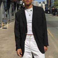 Wholesale Men s Suits Blazers INCERUN Fashion Men Blazer Lapel Long Sleeve Streetwear Solid Color Button Casual Autumn Leisure Thin Coats S XL