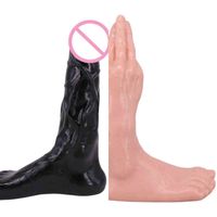Wholesale NXY dildos Super Huge Simulation Fist Dildo Hand Touch G spot Anal Plug Vaginal Masturbation PVC Suction Cup Sex Toys for Unisex Couple Gay