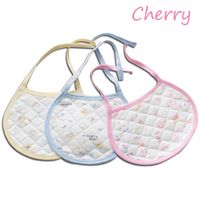 Wholesale OC Cherry Baby Pacify Bibs Burp Cloths Double layer Cotton Scarf Handkerchief Soothing saliva towel
