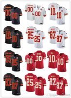 Wholesale Men Womens Youth Kansas s City s Chiefs s Travis Kelce Clyde Edwards Helaire Tyreek Hill custom red White Football Jerseys