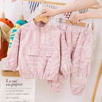 Wholesale clothing setshoodies for boys and girls zipper suits jackets and sweatpants pieces young sportswear