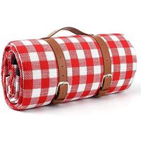 Wholesale Outdoor Pads Picnic Blanket Layers Handy Spring Summer Red And White Checkered Blanket Great For Beach Camping