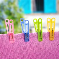 Wholesale 100pcs windproof clothespins plastic clothes clip Hanger underwear socks drying clip clothespins Hook DWD11713