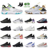 Wholesale 2022 Top Fashion Women Mens Running Shoes Epic Vision Worldwide Pack White Honeycomb Triple Black Element Schematic Knit Run Trainers Sneakers