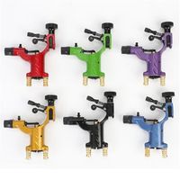 Wholesale New Style Dragonfly Rotary Tattoo Machine Shader and Liner Mini Artist Motor Lining Starter Kit Colorful Manual Beginner Kit a47