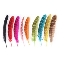Wholesale 100pcs cm Peacock Crown Feather For Wedding Party Decoration DIY Apparel Sewing Bag Shoes Hats Headwear Earrings Ornaments