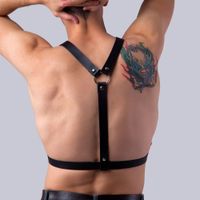Wholesale Adults Bdsm Bondage Role Play Men Gay Leather Harness Belts Straps Body Chest Suspenders Sword Belt Man Garter