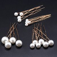 Wholesale Headpieces European Wedding Pearl Hair Pins Bridal Accessories For Bride Bridesmaid Women Girls