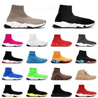 Wholesale 2021 Designer shoes Sneaker Clear Semer white Black Knit Boots off Men Women Socks Machine Sole Luxury Trainers Lace up Runner Graffiti RG01