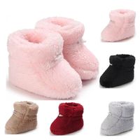 Wholesale Baby Shoes First Walkers Newborn Shoe Girls Boys Boot Infant Footwear Moccasins Soft Toddler Wear Winter Casual Keep Warm Snow Boots Fur T B8754