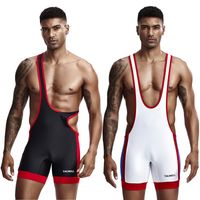 Wholesale Gym Clothing Quick Dry One Piece Body Wear Exersice Workout Wrestling Suit Vest Fitness Tights Playsuit Jumpsuit Exercise Sets